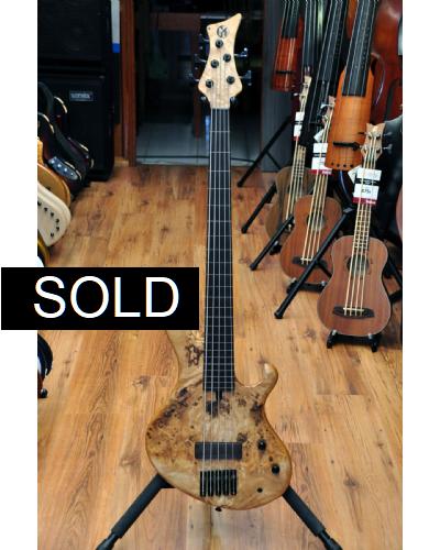 Maruszczyk Frog Omega 5p Maple Burl Fretless
